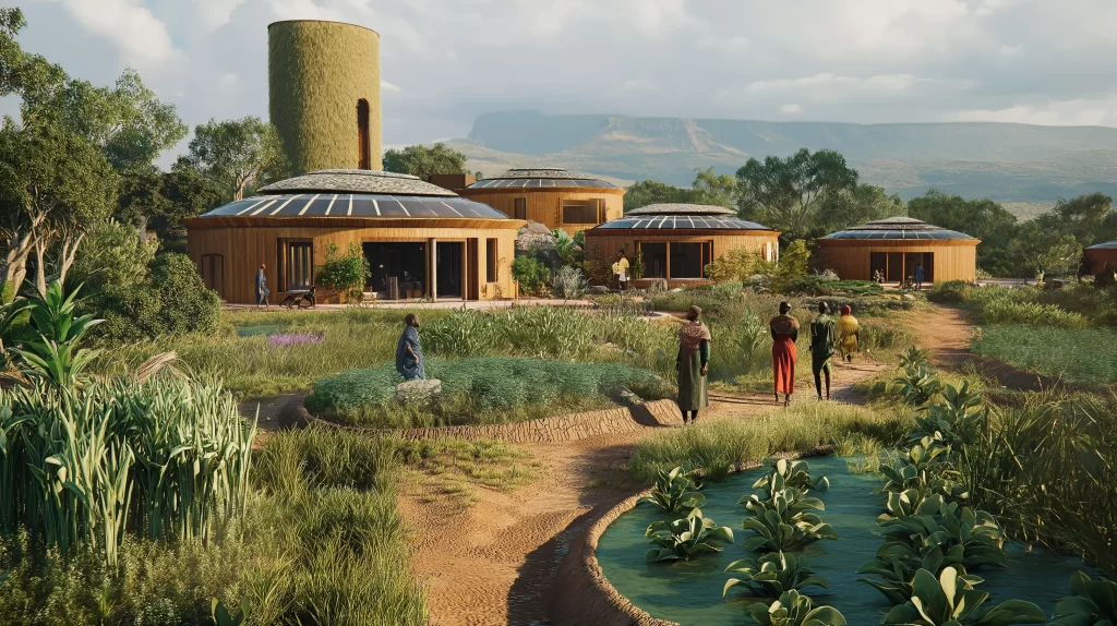 Young rebels establishing the first energy-independent eco-settlement in Africa.