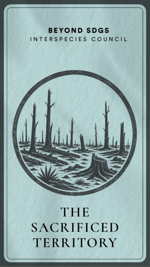 The Sacrificed Territory role card — future and absent family of the deck